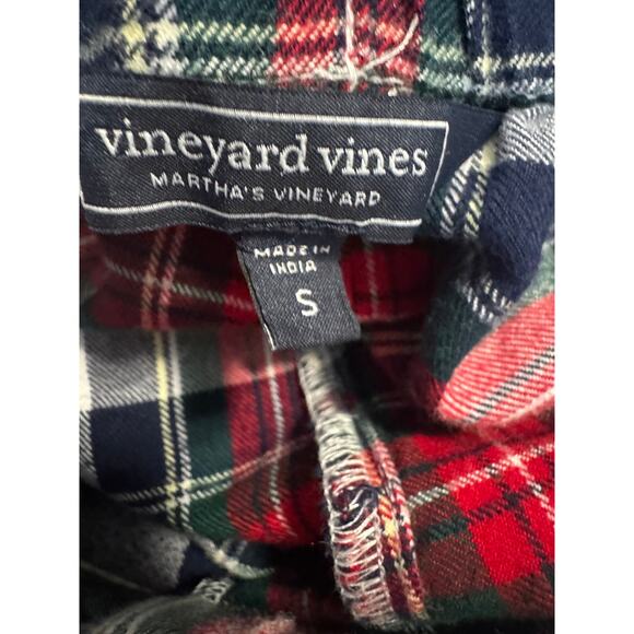 Vineyard Vines Flannel Plaid Pajama Set – Size Small – Holiday Tartan Plaid - Picture 4 of 7